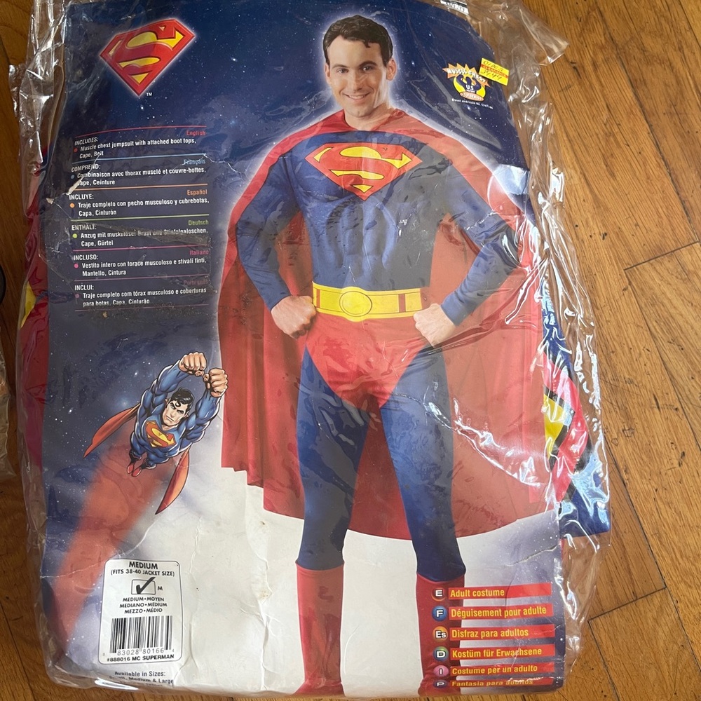 Superman adult side medium